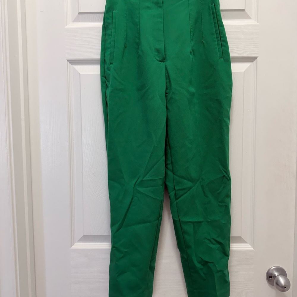Zara Vibrant Green Women's Trousers